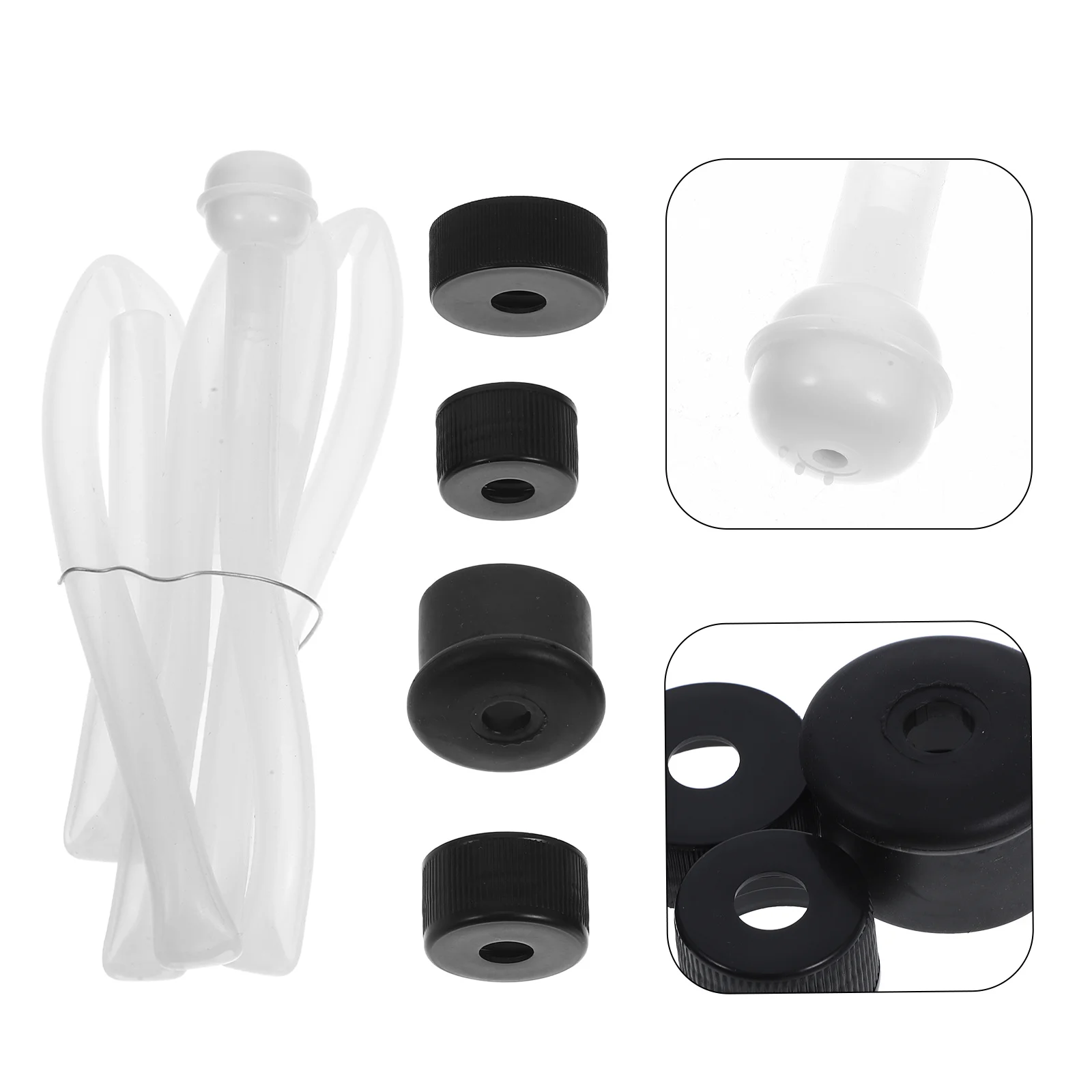 1 مجموعة بالوعة موزع الصابون تمديد أنبوب عدة قابل للتعديل طول المطاط ABS المواد سهلة الملء تعزيز المطبخ الحمام الجمالية #1