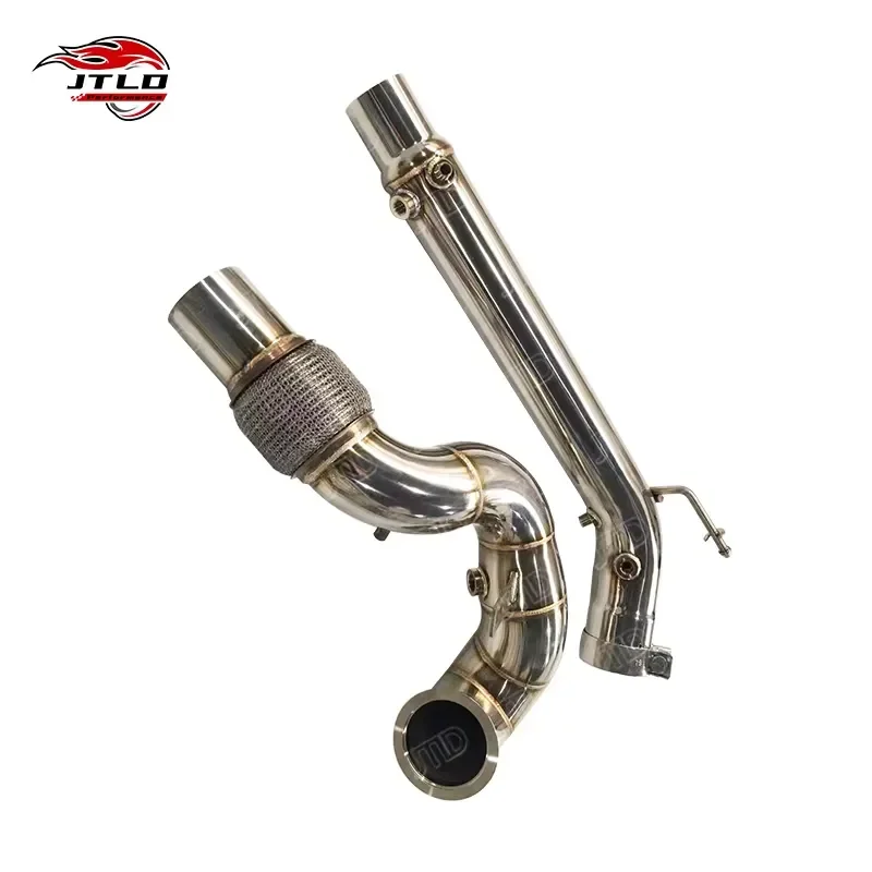 JTLD Performance Stainless Steel Exhaust Downpipe for VW Golf MK7.5 GTI Jetta Seat Leon