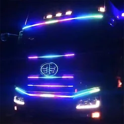 24V truck ambient light Truck remote control decorative lights Phantom running lamp Sun visor light Night running light strip