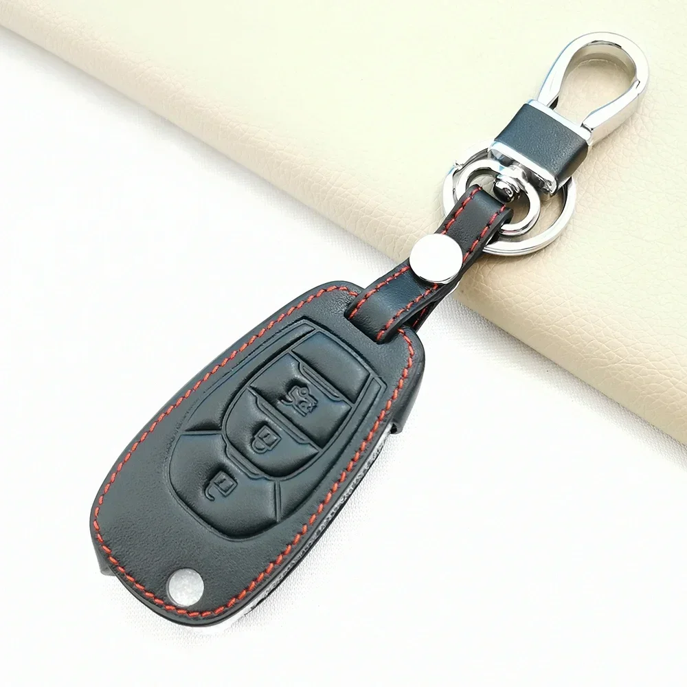 Leder Auto Fernbedienung Schlüssel Fall Abdeckung Shell Schlüsselanhänger Fob Halter für Chevrolet Chevy Cruze 2016 2017 Malibu Aveo Captiva Zubehör