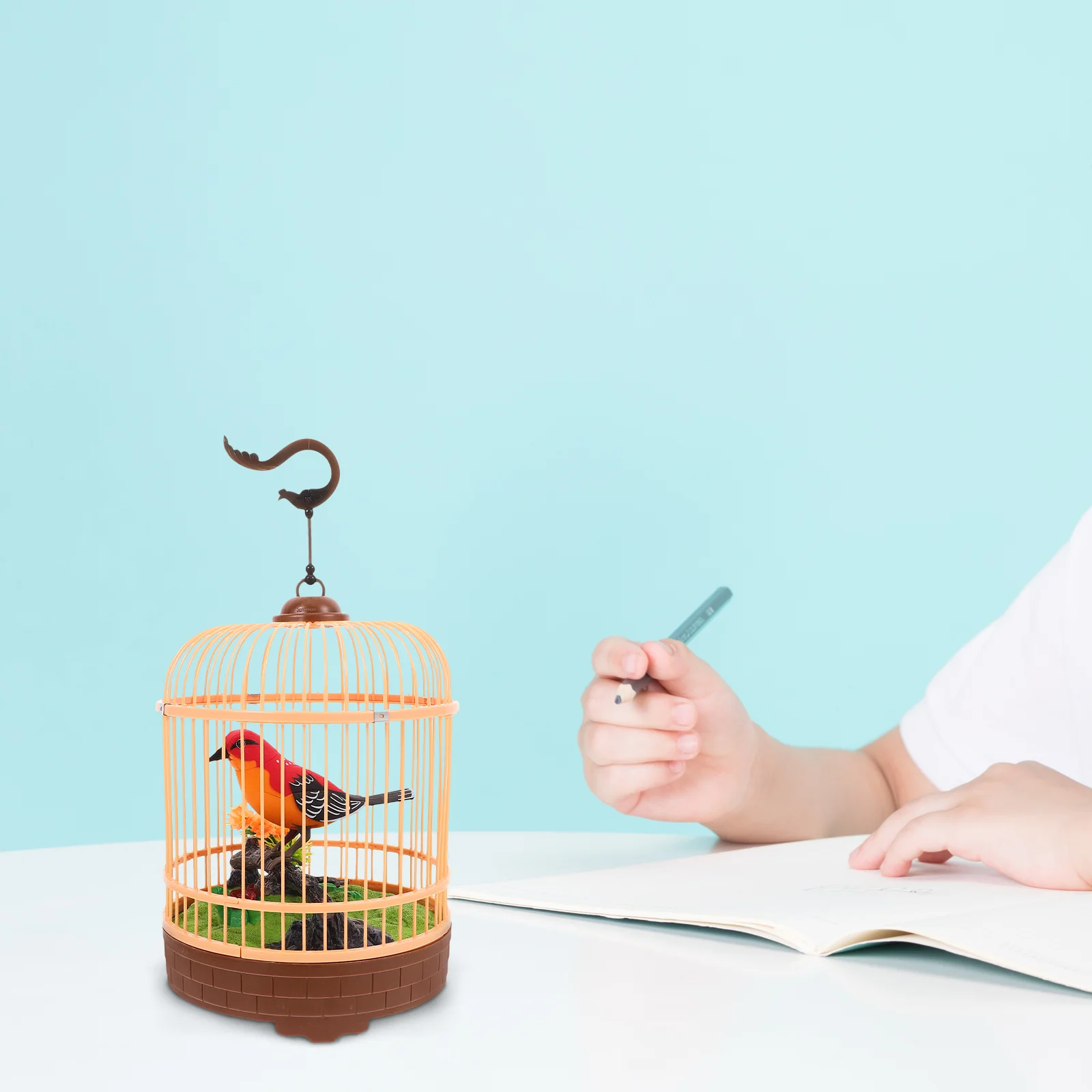 Toy Educational Plaything for Kids Fake Bird Cage Funny The Simulation Chirping Unique