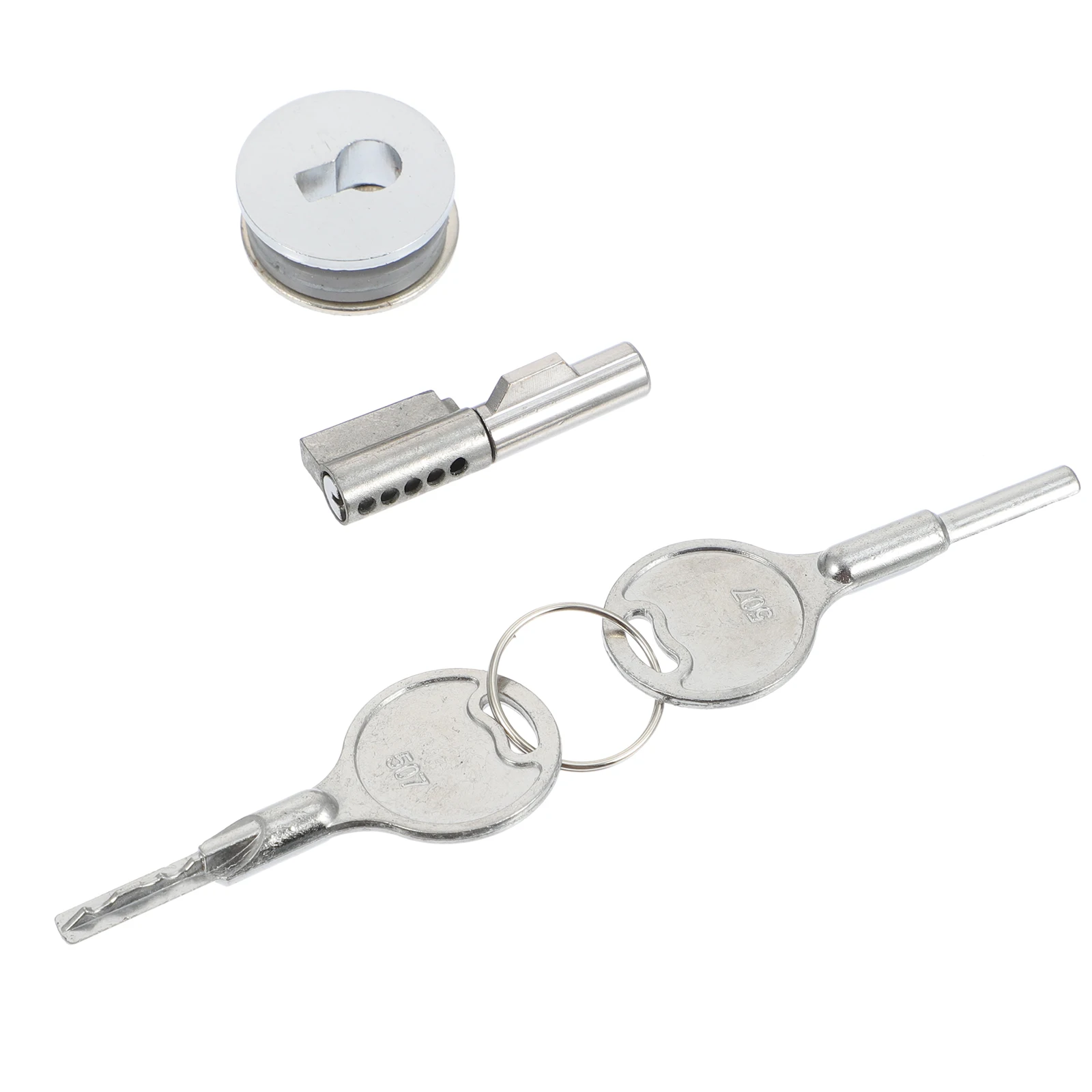 

Glass Door Lock Zinc Alloy Sliding Latch Home Safety Cupboard Jewelry Cabinet Durable Smooth Long Use Hardware
