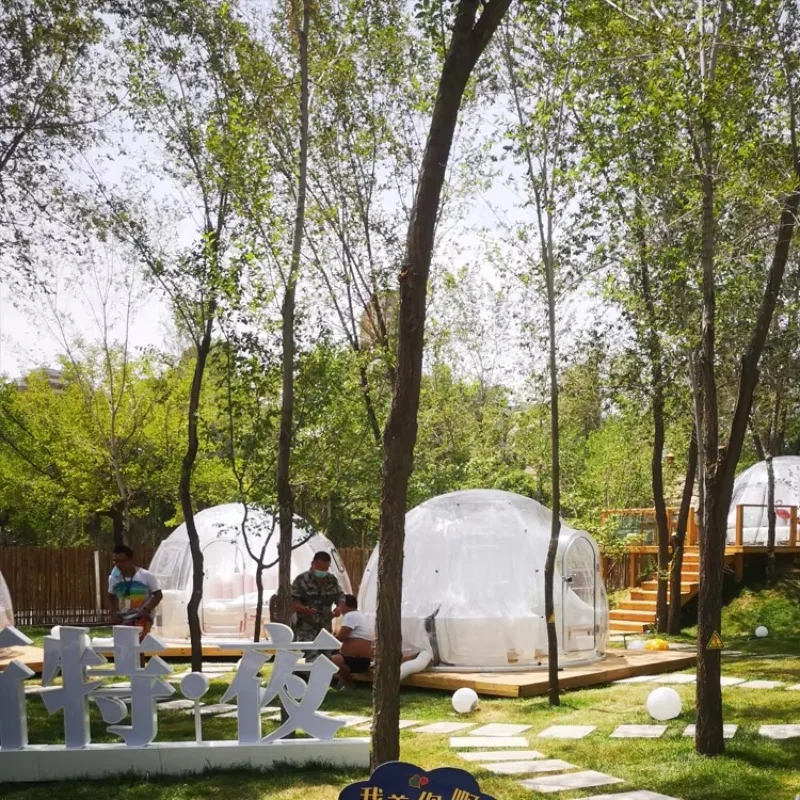 Full View Star Sky Room Round Oval Polycarbonate Bubble Dome House Prefab Houses Made In China