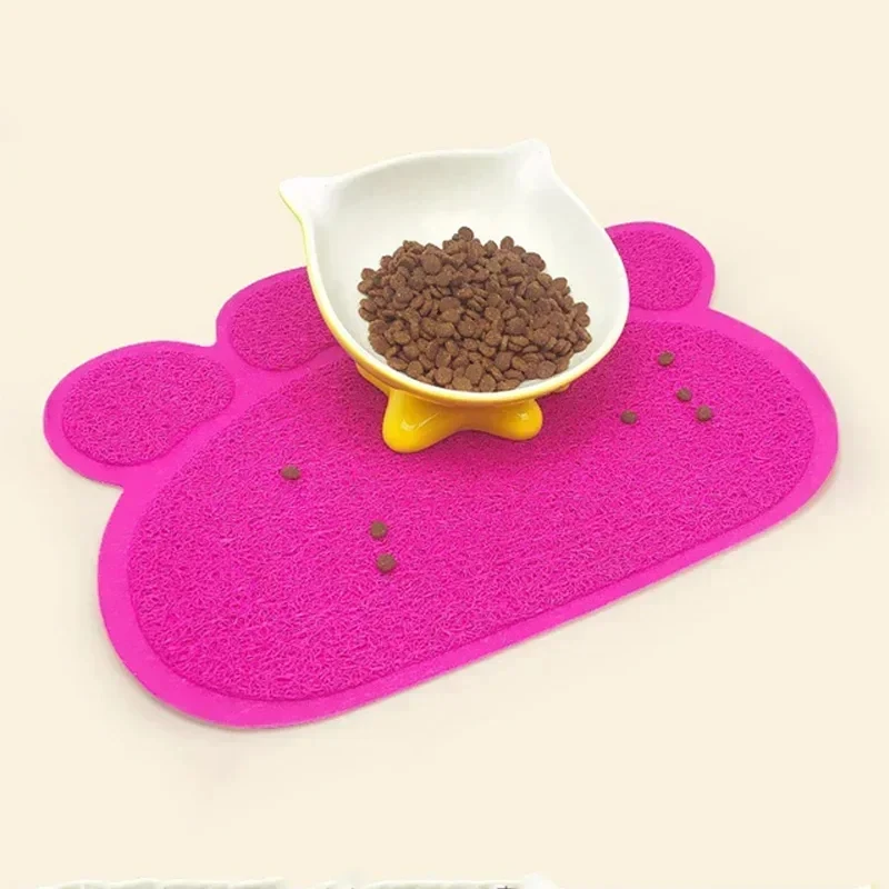 Waterproof Pet Litter Mat High Resilience Fiber Cat Layer Small Dog Feeding Pads Trapping Box Product Non-slip Cats Accessories