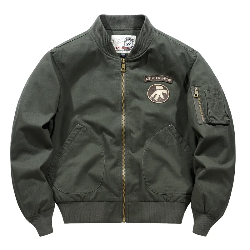 

Новая мужская куртка-жакет с воротником, многокарманная, для работы и повседневной носки, с длинными рукавами, из полиэстера, для весны и осени