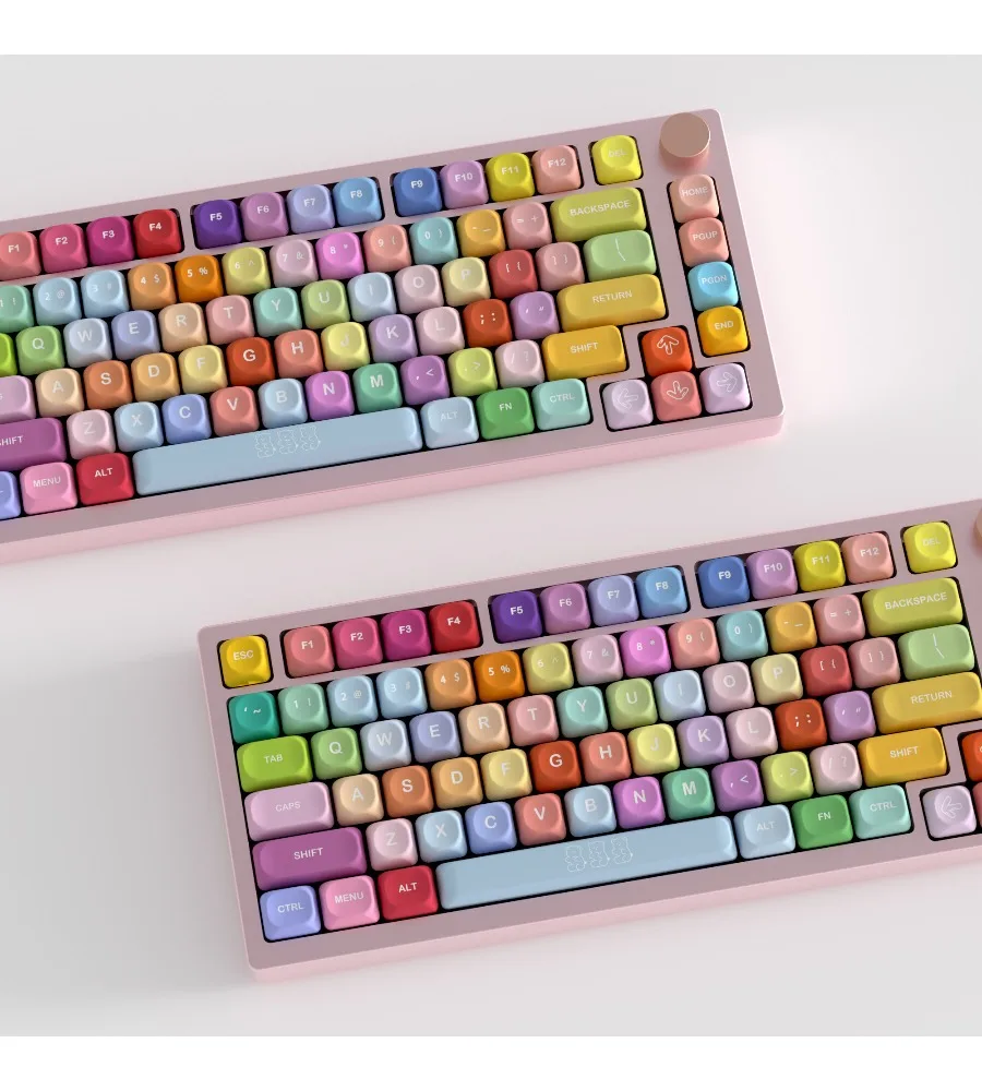 Keycap personality sublimation Xiaoqiao Ningzhi A75 HI75 60 fudge keycap KOA height keycap PBT five sides