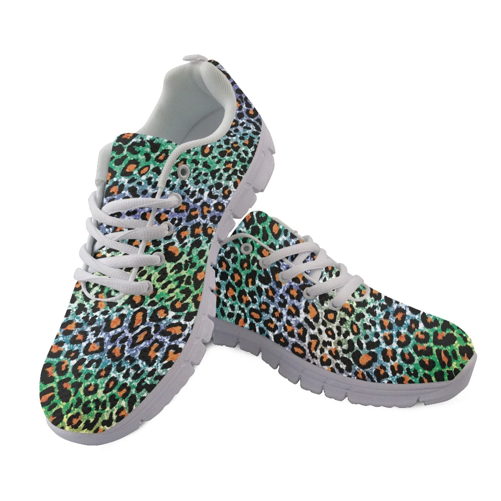 Coloranimal Leopard 2026 Collection Lightweight Tennis Sneakers for Men Mesh & EVA Sole Running Shoe Athletic Sport Shoes
