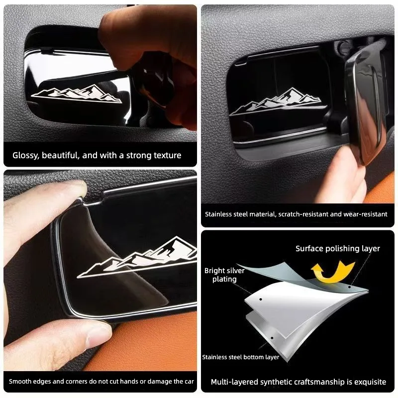 Applicable for GWM HAVAL H9 MKII 2024 2025 Inner Door Bowl Protection Cover Upgrade Interior Modification Accessories view 4