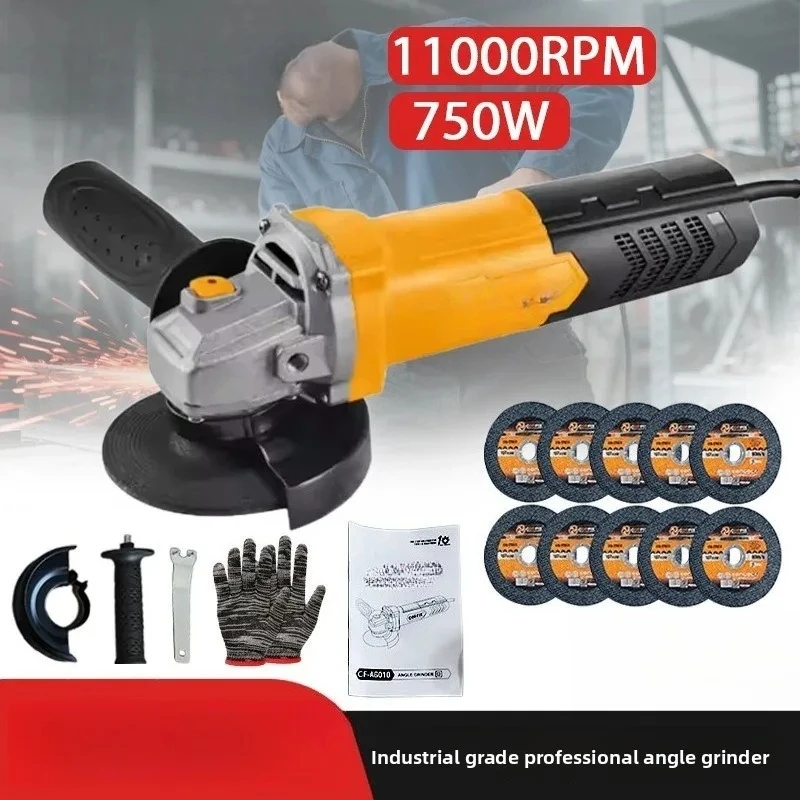 

Multifunctional Angle Grinder Electric Handheld Cutting Grinding Polishing Rust Removal Machine Industrial Grade Angle Grinder