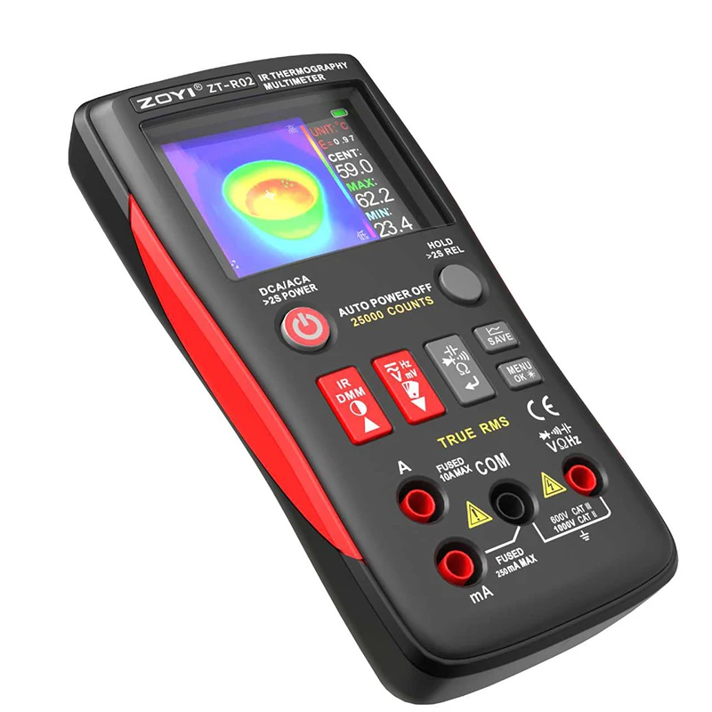 ZT-R02 Termocamera portatile Multimetro digitale 2 in 1 Risoluzione IR 240X240 96X96