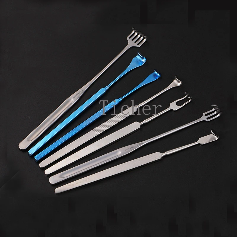 14.5CM Cosmetic Stainless Steel Eye bags Pull Hook Eyelid Hook Nose Cavity Target Hook Tool  Lid Retractors Ophthalmic Instrumen