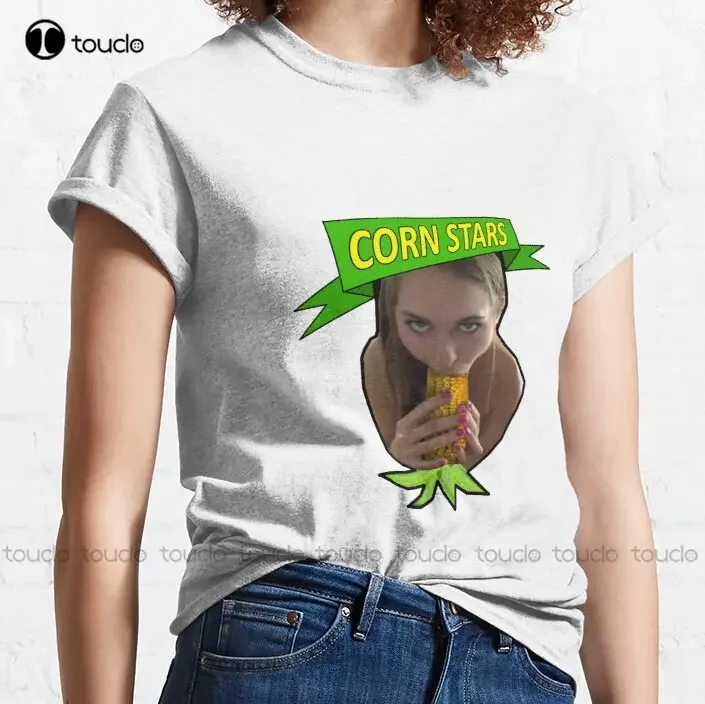 Riley Reid Sucking Corn - Cornstars Series Classic T-Shirt Kindergarten Teacher Shirts Custom Christmas Gift New Popular Xs-5Xl