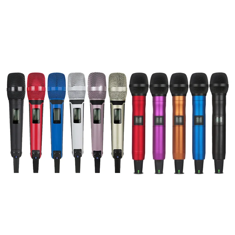EW135G4 UHF نظام لاسلكي ثنائي القناة لمسافات طويلة كاريوكي ميكروفون Sem Fio احترافي