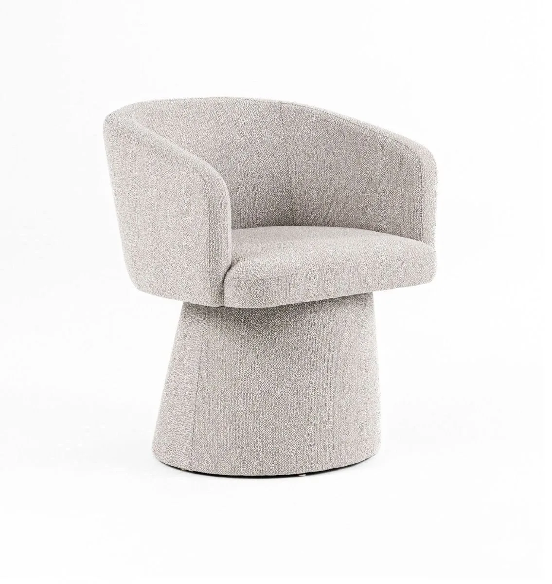 

VivereHome Paige Modern Light Grey Fabric Dining Accent Chair Cushioned Seat