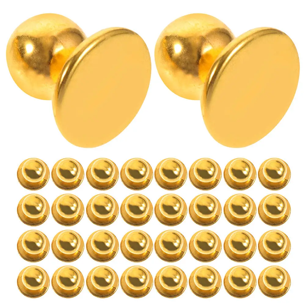 50 stuks plastic knoppen voor chef-kokjas, ronde studs, uniforme vervangingsset, professionele chef-kokpak naaiaccessoires