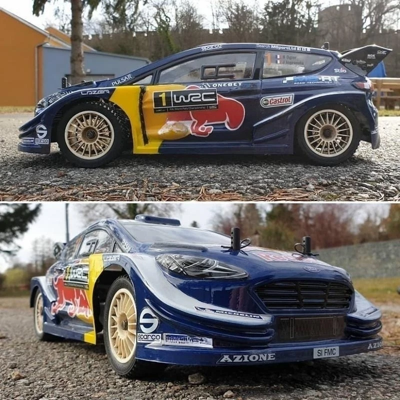 1/10 Rc Bodies 200mm Ford Fiesta WRC Clear Lexan Body Shell W/Rear Wing for Rc Rally Car Drift 258mm Chassis Tamiya Kyosho Hsp