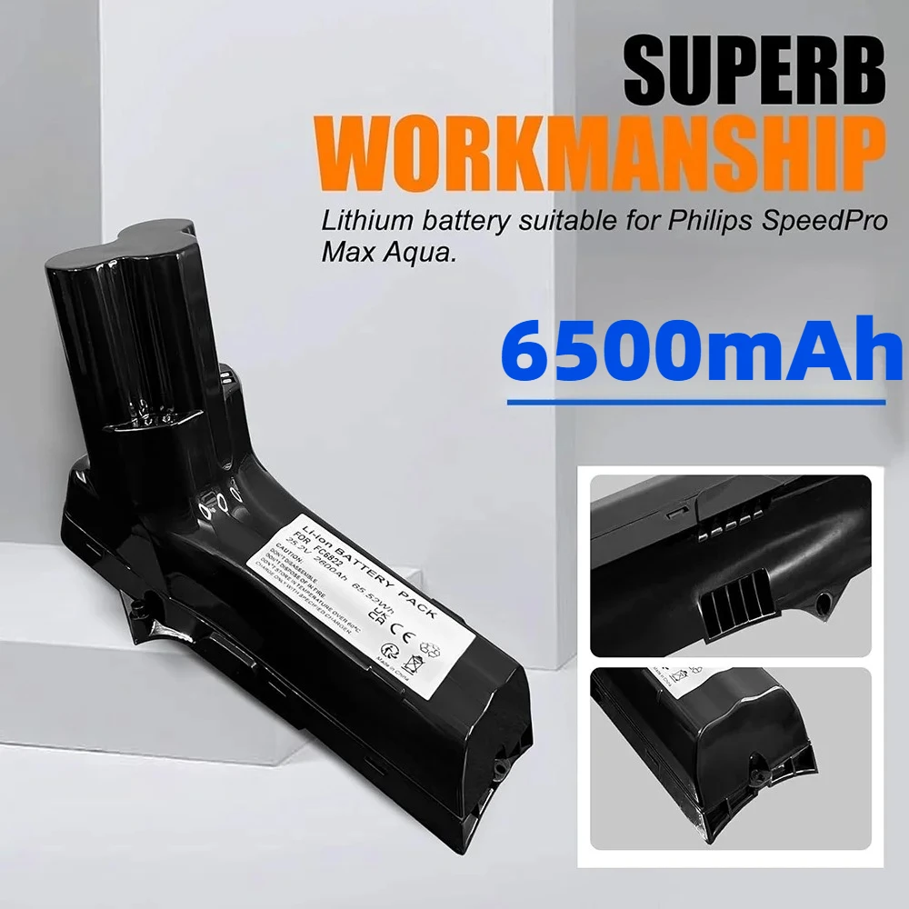 25,2 V vervangende batterij compatibel met Philips SpeedPro Max Aqua Stick draadloze stofzuigermodellen XC8055/01 XC8045/01 XC8043/01