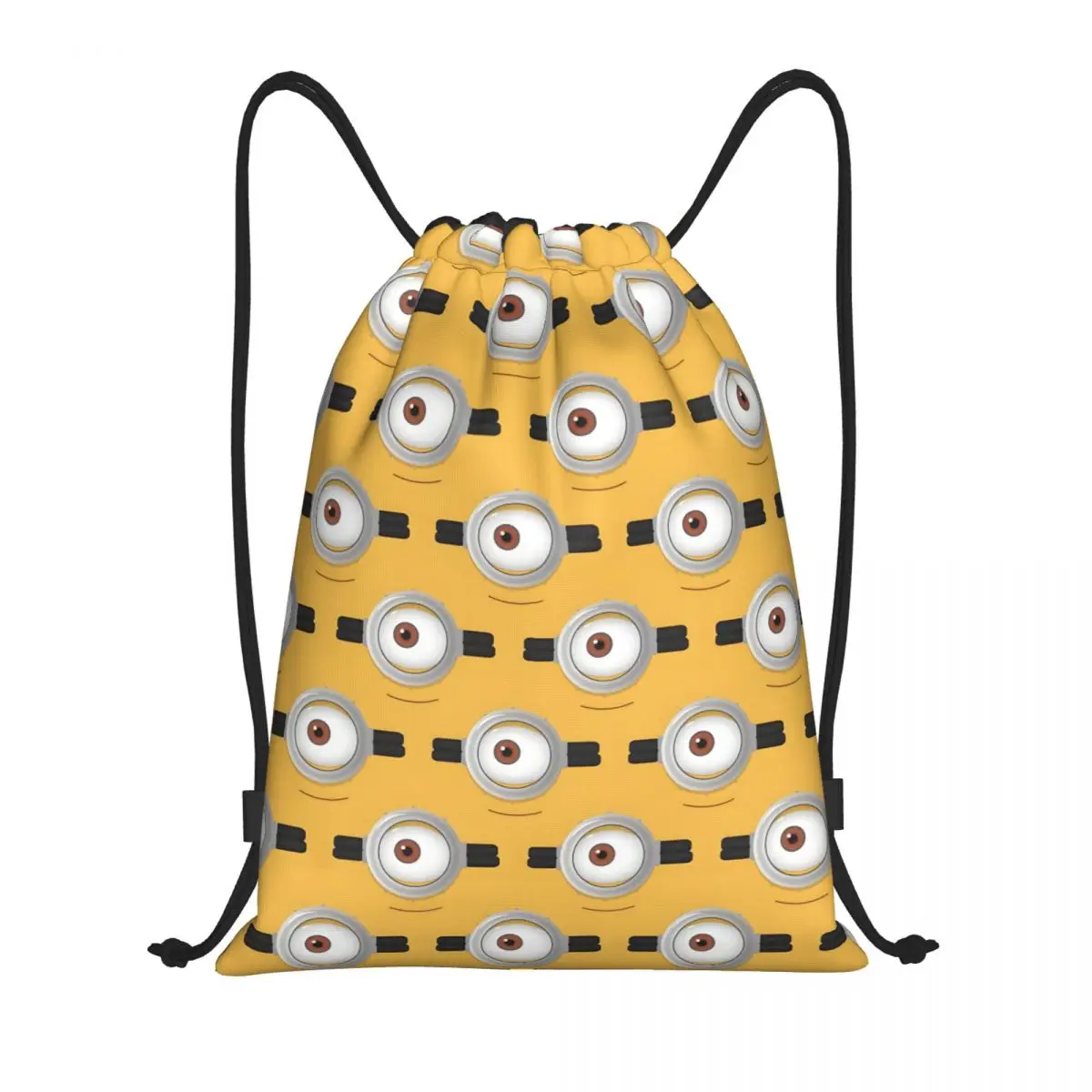 

Изготовленная на заказ сумка на шнурке M-Minions для женщин и мужчин, легкий желтый капсульный спортивный рюкзак для хранения в тренажерном зале