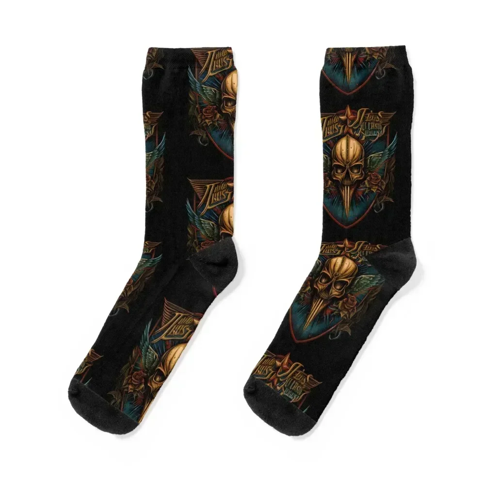 

80s style design for Judas Priest Texas- T shirt Socks christmass gift FASHION japanese fashion colored Socks Women Men's