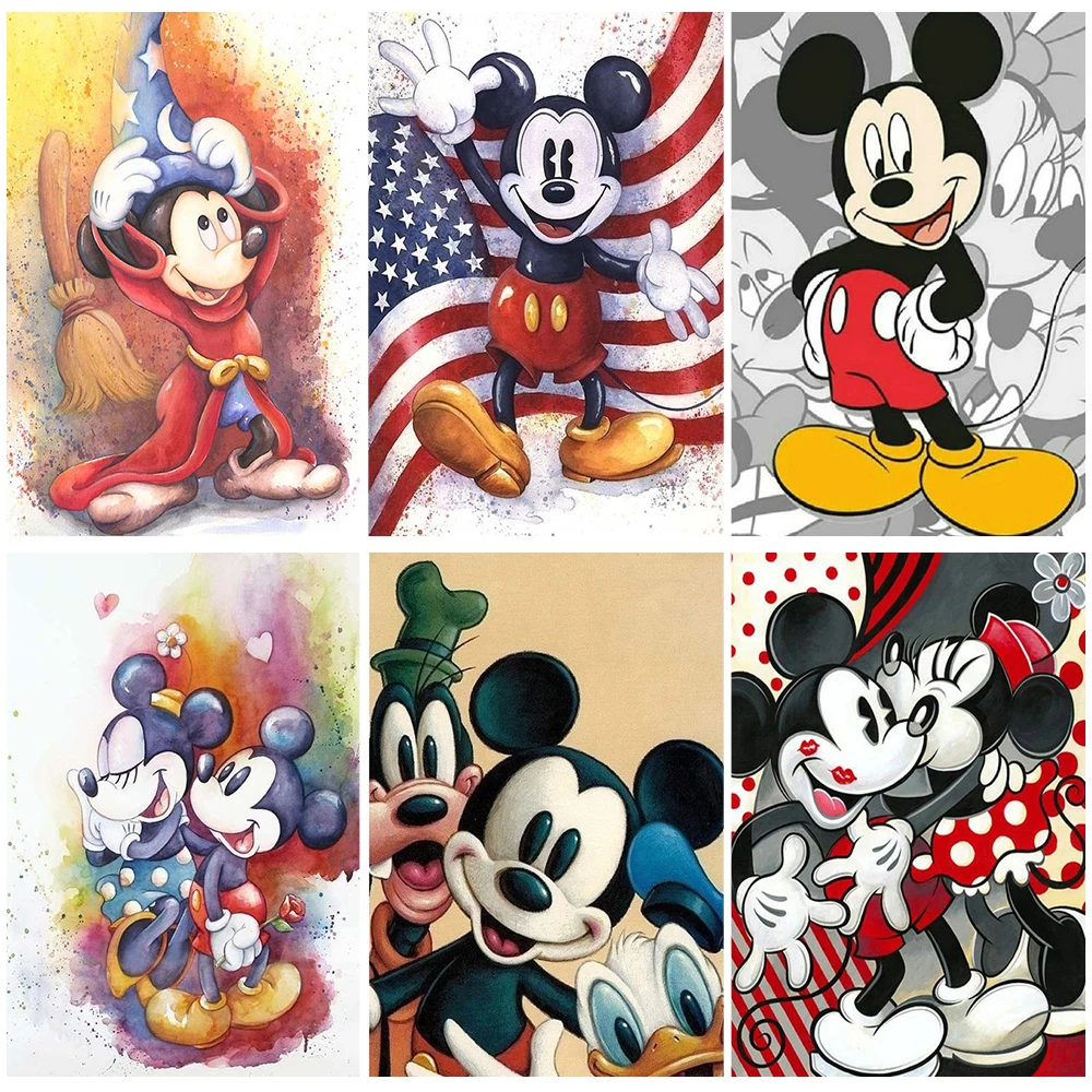 

Disney 5D Diamond Painting Full Drill Diamond Embroidery Animals Minnie Mickey Mouse Pictures Rhinestones Mosaic Art Home Decor