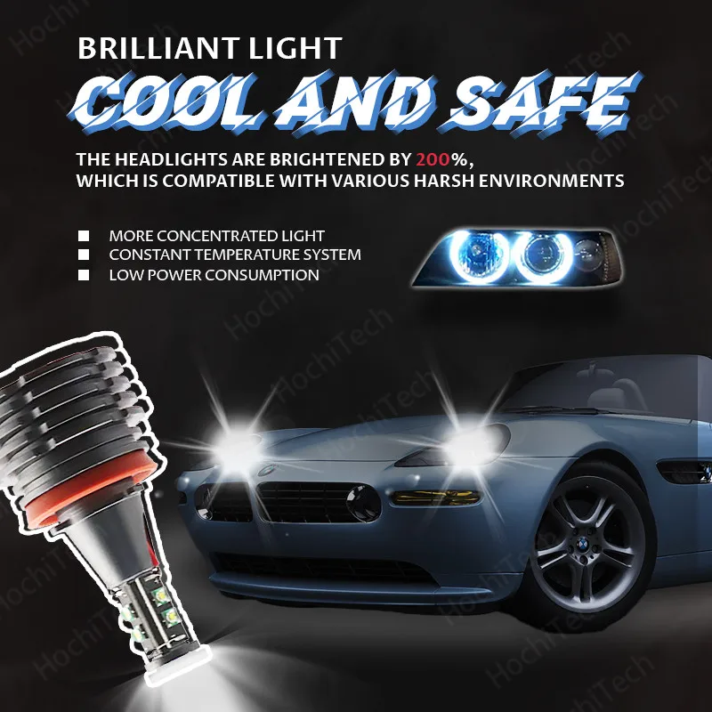 

For BMW 1 Series E87 Coupe 2008-2012 Ultra Bright Free Error 3-year Warranty LED Marker h8 / h11 for LED Angel Eyes Marker 160W