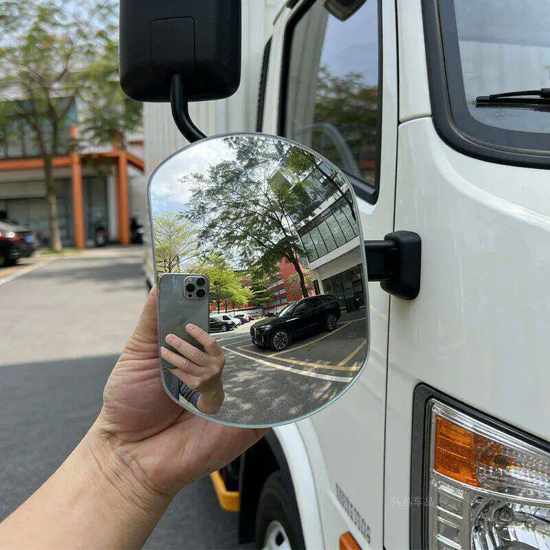 Large Car Side Mirrors Blind Zone Mirrors 60 Degree Wide Angle Additional Spherical Dead Zone Mirrors on Regular