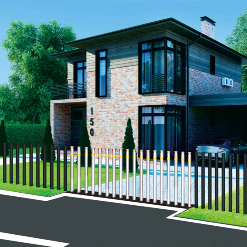 Fully Automatic Hydraulic Lifting Column Guardrail  Rising Bollard Underground Gate