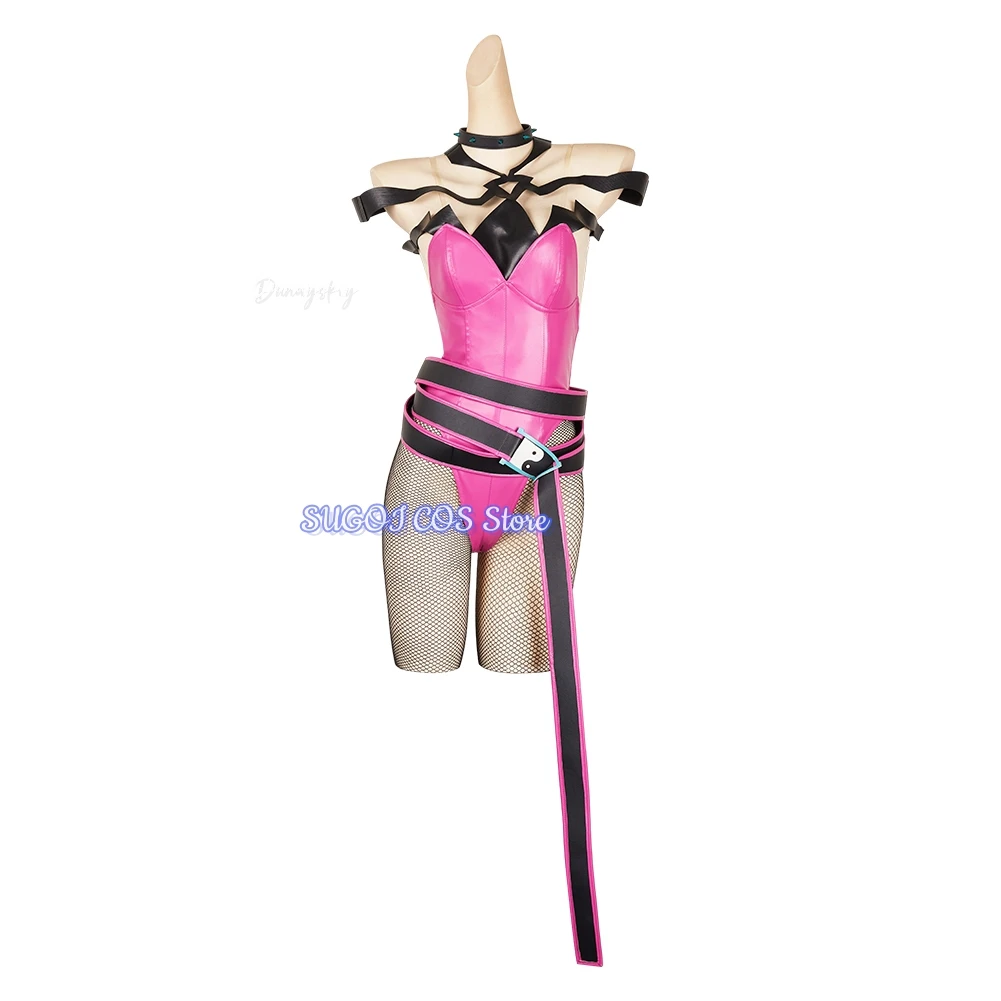 

Street Game Fighter 6 Han Juri Cosplay Sexy Bunny Girls Costume Women Jumpsuit Outfit Halloween Carnival Disguise Suit Role-play
