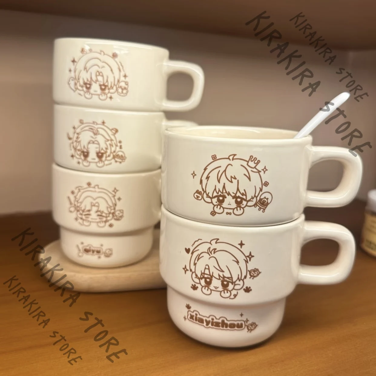 

Cosplay Love and Deepspace Sylus Caleb Rafayel Zayne Xavier Ceramic Mug Watter Milk Cups Drinking Kawaii Christmas Gift 275ml