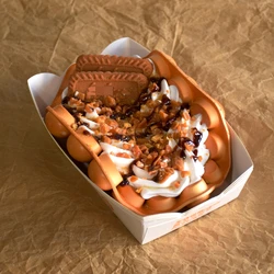 Ice Cream Egg Waffle Model Display Sample Simulation Food Eggettes Puff Egg Bubble Waffle Model Dessert Props Display