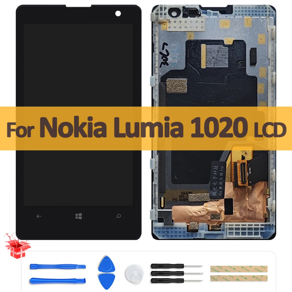 オリジナルの45インチlcdディスプレイタッチスクリーンデジタイザーマウントフレーム付きアセンブリ1020-rm-875-rm-877-rm-876