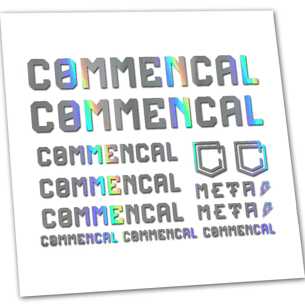 Para pegatinas de etiquetas de cuadro de bicicleta Commencal META