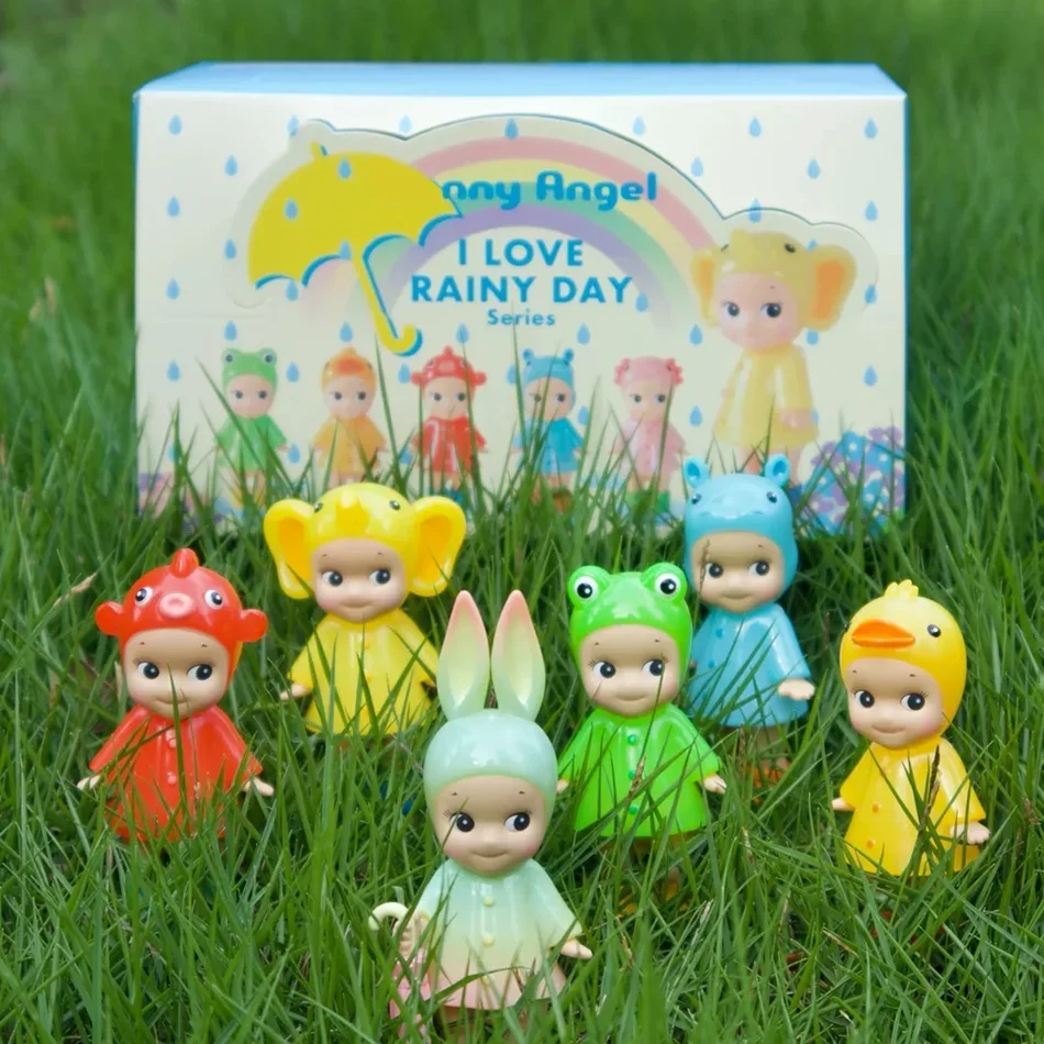 حار/بيع الملاك صندوق أعمى أحب يوم ممطر Hippers أنيمي شخصيات صغيرة سيارة الهاتف الحلي دمى المشجعين لعبة الأطفال هدايا عيد الميلاد #3