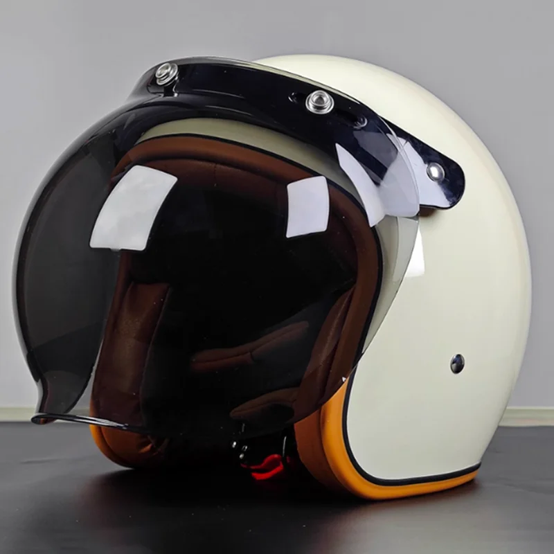 

Perfect for Touring 3/4 Open Face Motorcycle Helmet with Wide View and Comfortable Fit for Cruiser and Touring Bike Long Rides