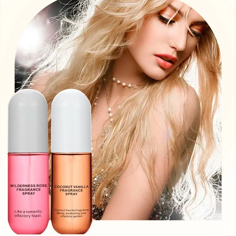

Natural coconut and vanilla fragrance alcohol-free perfume spray low allergenicity, multi-functional for body, clothing and hair