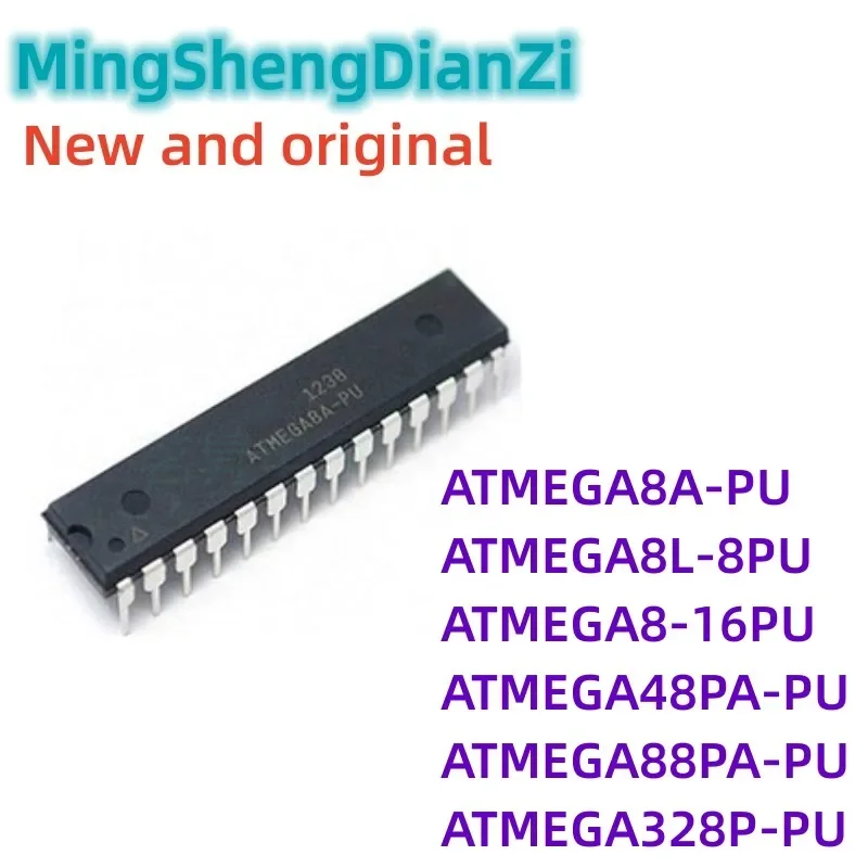 5PCS ATMEGA8A-PU ATMEGA48PA ATMEGA8L-8PU ATMEGA8-16PU ATMEGA48PA-PU ATMEGA88PA-PU ATMEGA328P-PU ATMEGA328P DIP-28 Auf Lager