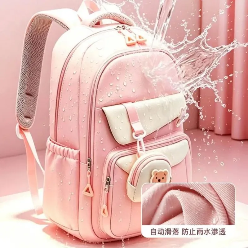 Girl School Bag Backpack Back Pack For Teenager Women Children Female Pink Schoolbag Primary High Bagpack Class Teens Child Kids