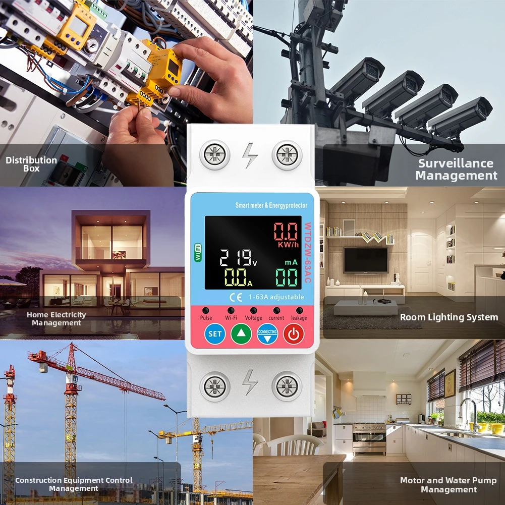 

WiFi Circuit Breaker for Real Time Energy Tracking and Consumption Insights with Time Control for Efficient Power Use