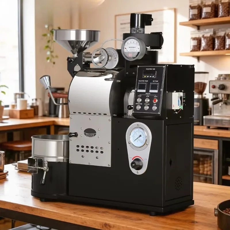 Professional Coffee Roaster  Gas Electric Double Wall Drum Coffee Bean Roasting Machine