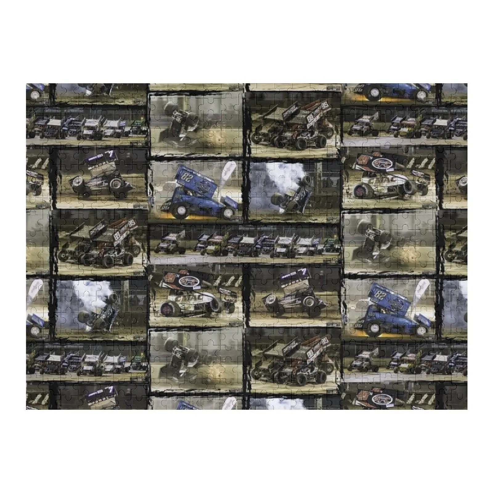 

Спринт-автомобиль аварии и аварийный монтаж. Пазл, персонализированные подарки для детей, персонализированная игрушка, персонализированная головоломка для детей