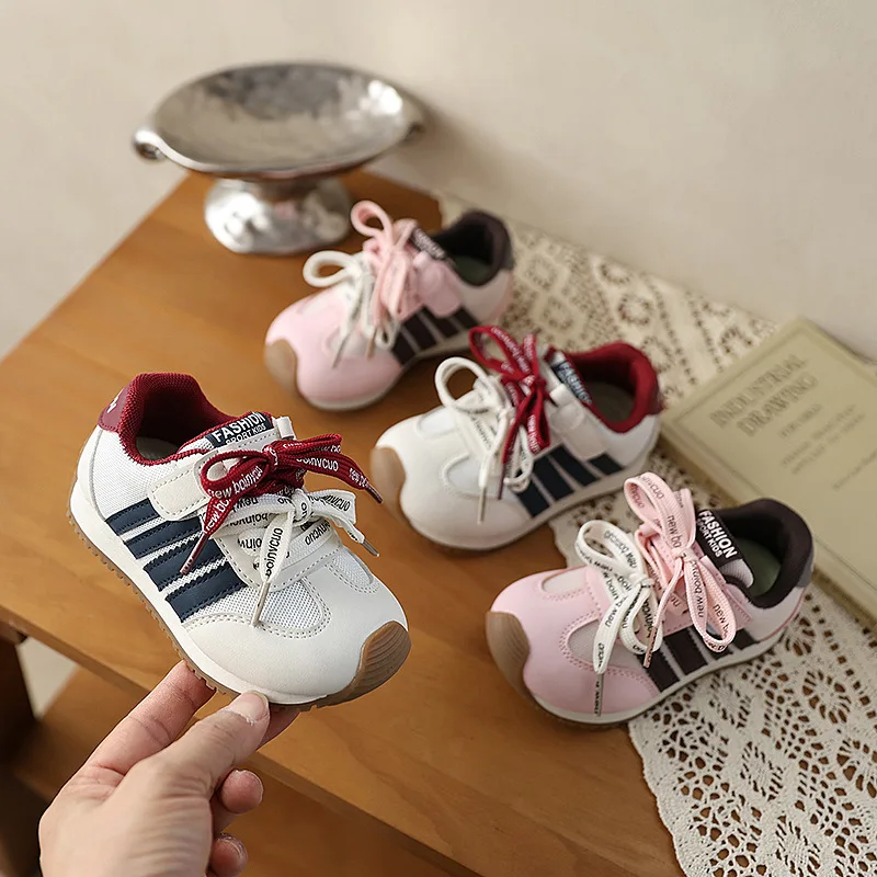 2006 PU Leather Kid's Sneakers Ergonomics Waterproof Running Sport Shoes For Baby Boys Girl's Running Shoes Children Sneakers