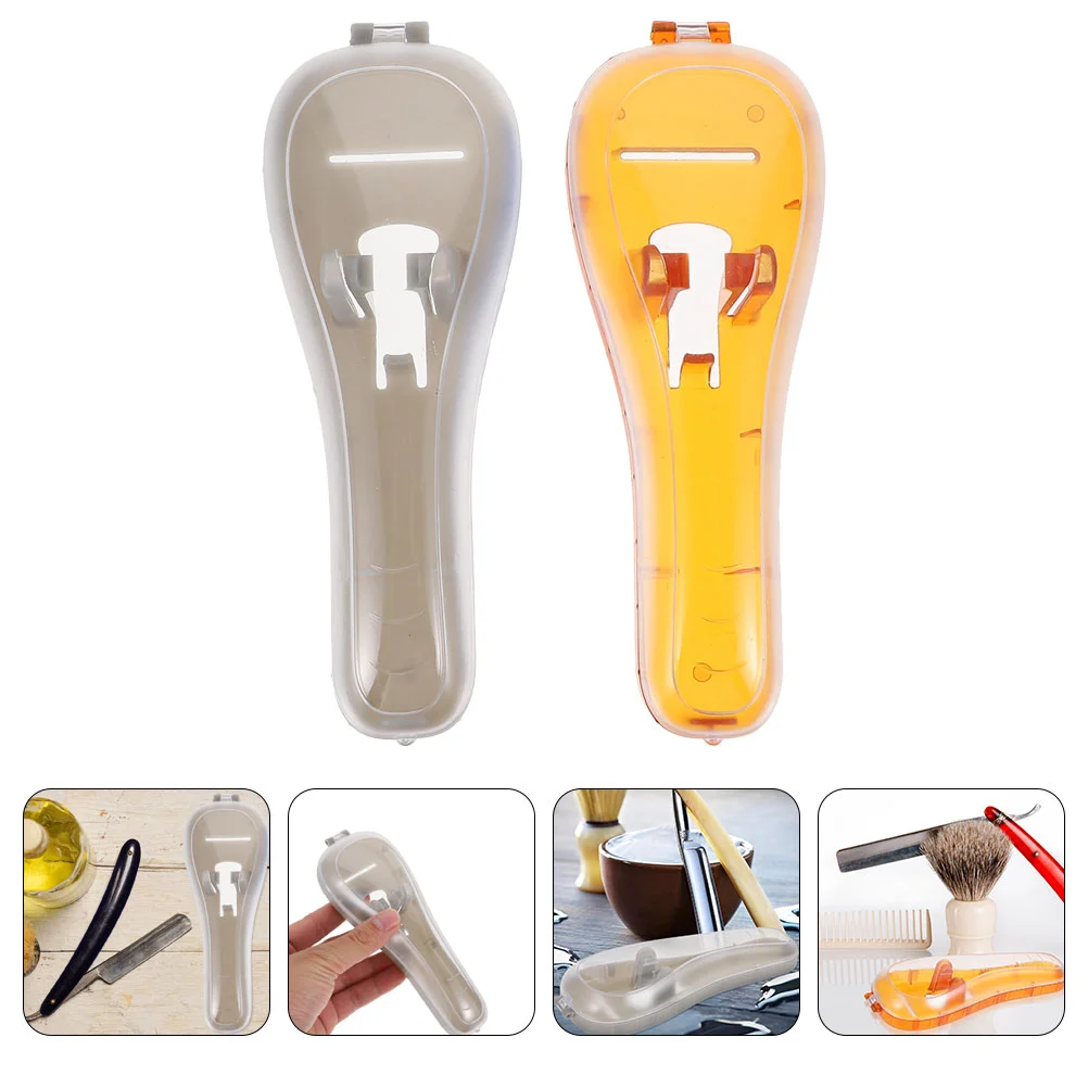 2 Pcs Razor Storage Box Shaver Protective Case Hard Shell Damage-preventing Container Safety for Travel