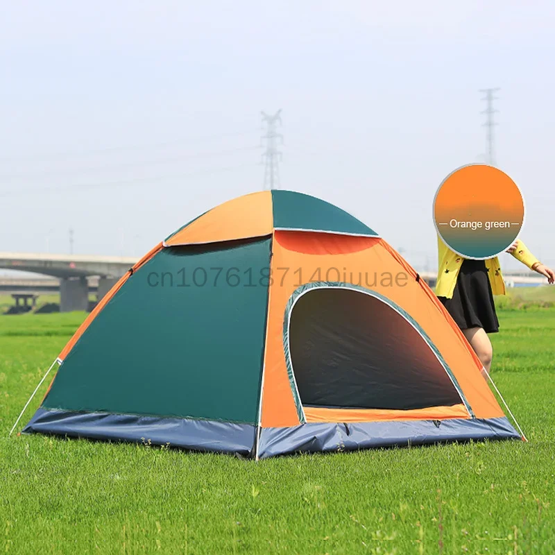 Imagem -02 - Totalmente Automático Folding Camping Tent Abertura Rápida Simples Luz Tent Mochila ao ar Livre Camping Família 34 Pessoa Praia