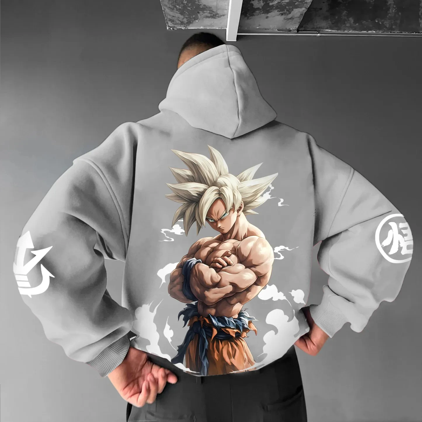 

Dragon Ball Son Goku аниме Harajuku толстовка уличная одежда мужской осенне-зимний свитер с капюшоном негабаритный женский топ унисекс с длинными рукавами