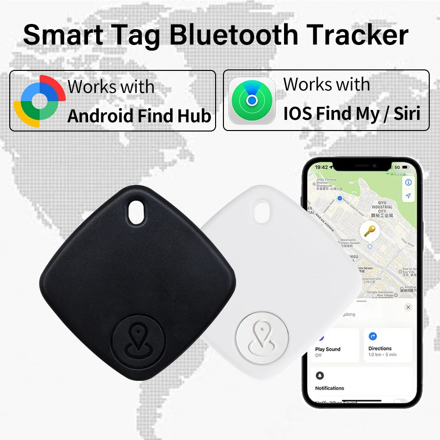 GPS Tracker Smart Tag Bluetooth Anti-Lost Key Finder for iOS Android Find My AirTag Alternative Pets Luggage Cars Global Locator