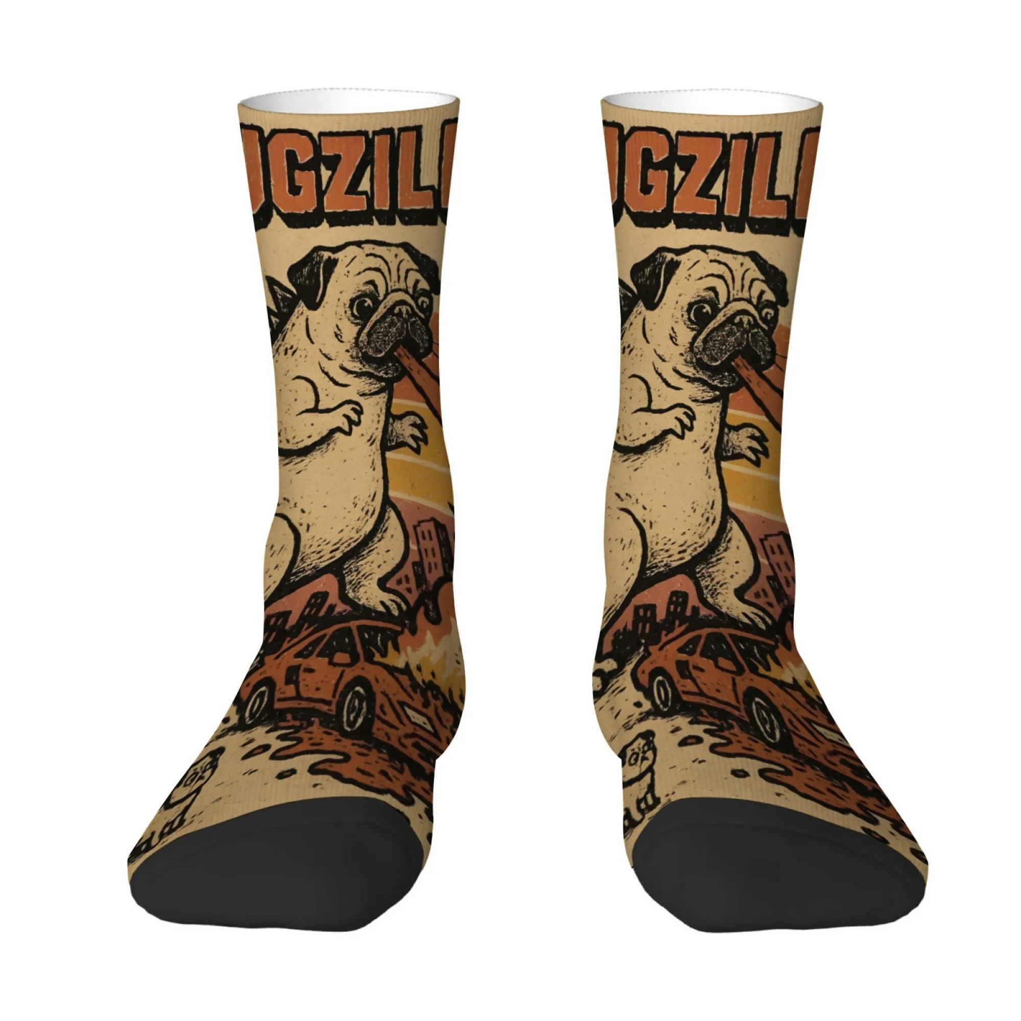 

Giant Dog Poster Men's Socks Breathable Soft and Comfortable Vintage Trendy Streetwear Hip Hop Cute Stylish Compression Socks