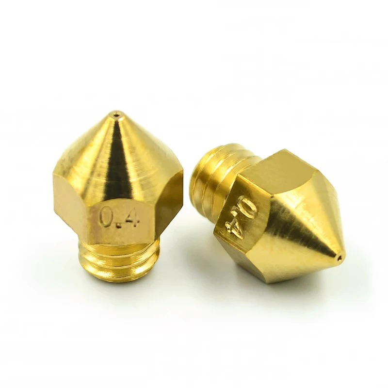 10~1000Pcs 3D Printer Accessory Extrusion Head MK8 Brass Nozzle 0.2/0.3/0.4/0.5MM/1.75MM