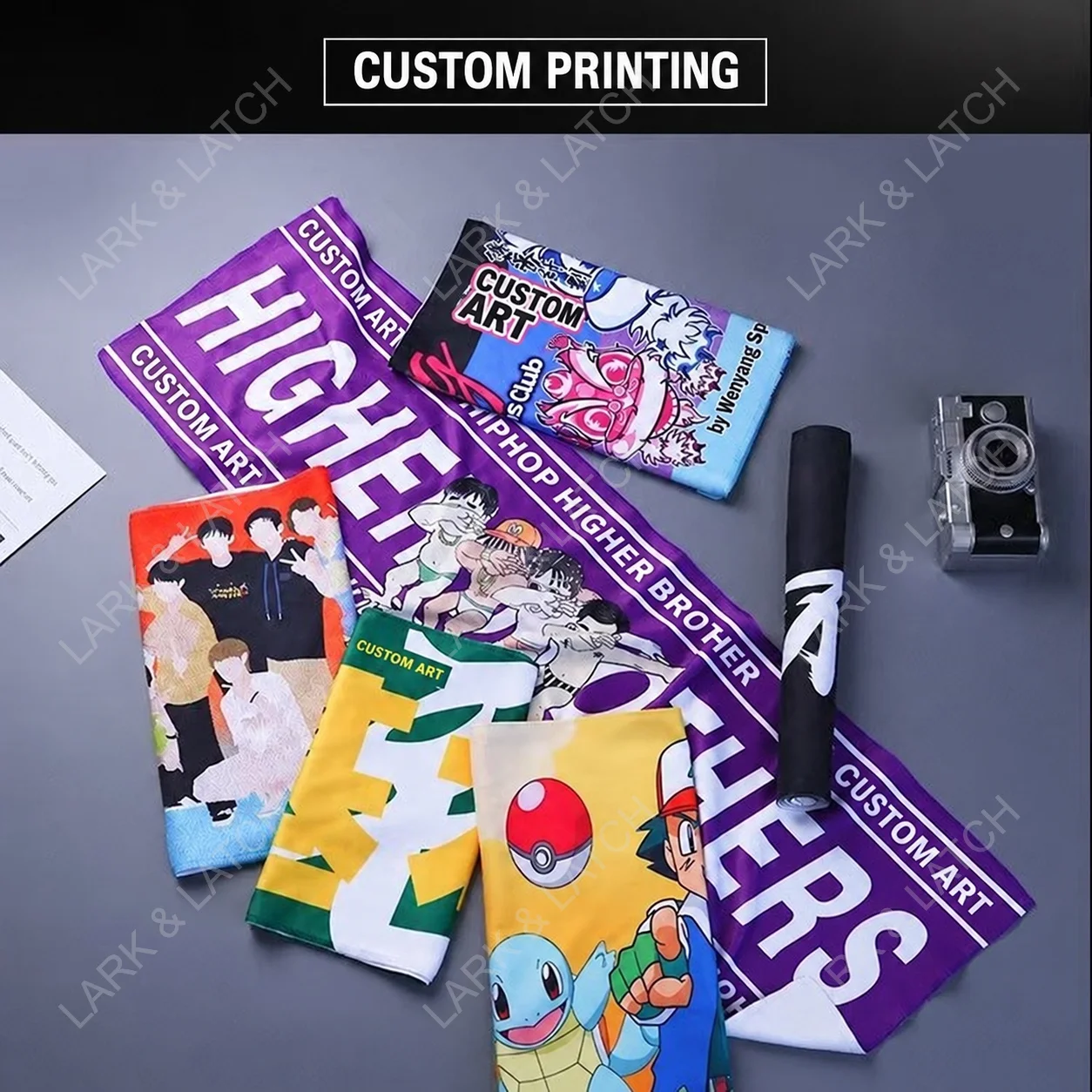 10Pcs Custom Microfiber Hand Towel 25x25cm DIY Personalized Photo Logo Face Towel Square Concert Cheer Sports Towel Party Gift