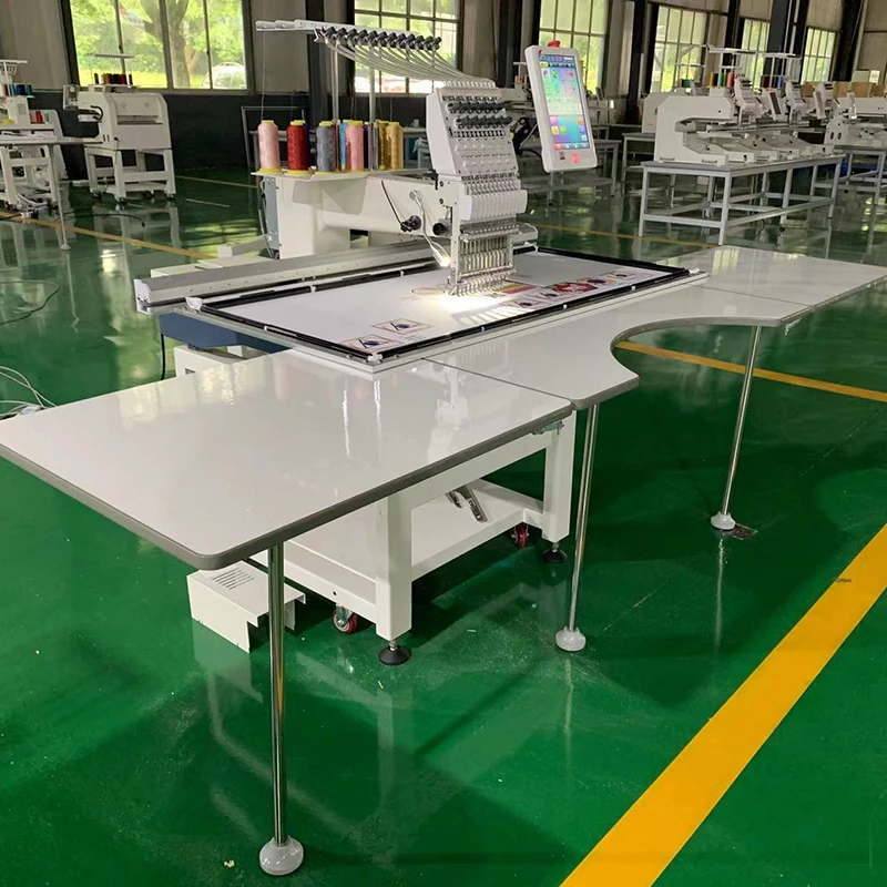 Picture 5: YUNFU Embroidery Machine Price Single Head 12 15 Nddeles Machine Big Area Size  for Hat Clothes Flat Embroidery