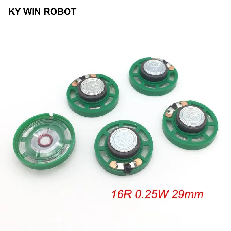 5 ピース/ロット新超薄型ミニスピーカー 16 オーム 0.25 ワット 0.25 ワット 16R スピーカー直径 29 ミリメートル 2.9 センチメートル厚さ 9 ミリメートル